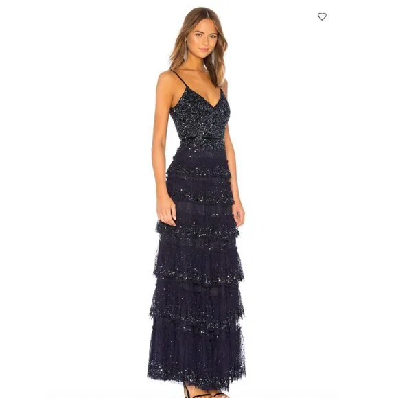 orange winter formal dresses Cocmelody Orange Prom Dress Metallic Formal Dress CS0642, Grey main image 0